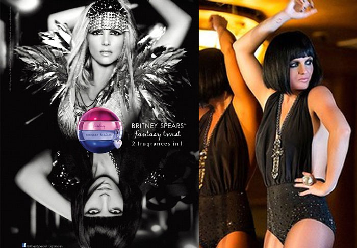 Britney Spears fotografa de peruca e maiô para campanha de seu perfume