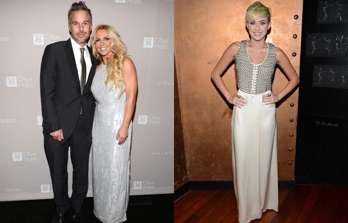 Britney Spears e Miley Cyrus participam de evento beneficente