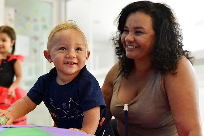 Solange é só sorrisos quando trata de Benjamin, 2 anos