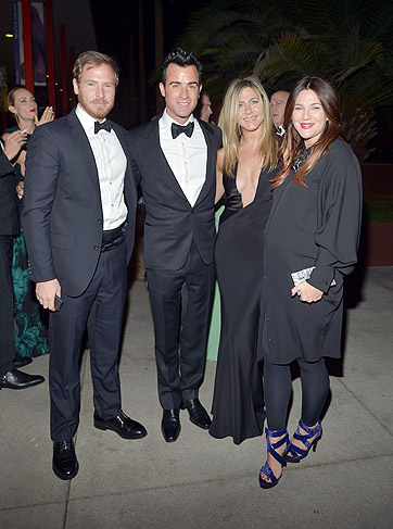 Justin Theroux, Jennifer Aniston e Drew Barrymore 