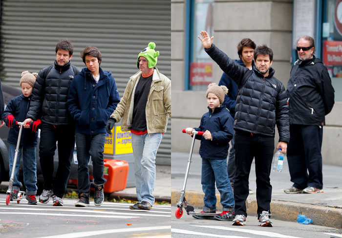 Murilo Benício e os filhos escapam ilesos do furacão, em Nova York