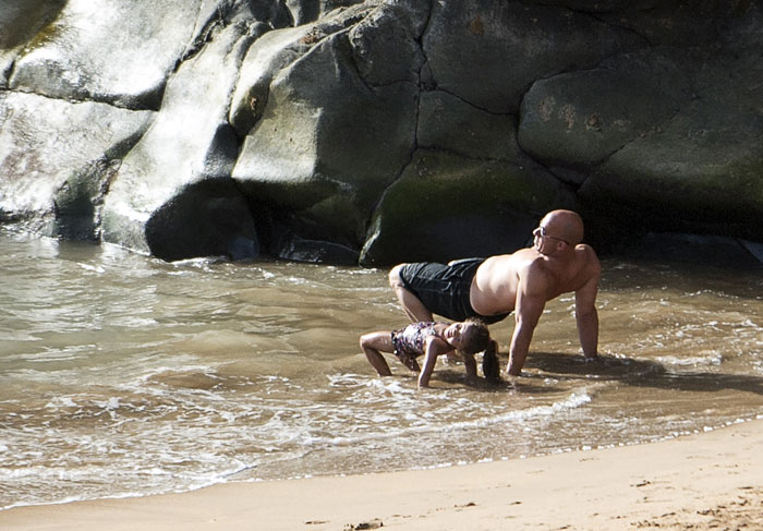 Vin Diesel tem momento “paizão” nas Ilhas Canárias