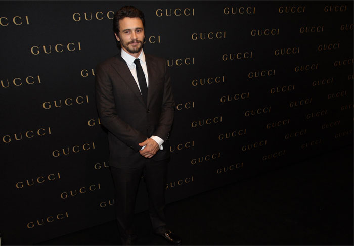 James Franco confere lançamento de loja da Gucci em São Paulo