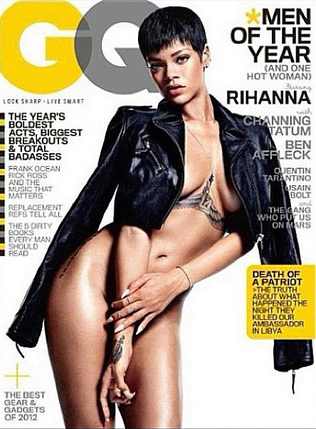 Rihanna tira a roupa para a capa da revista GQ
