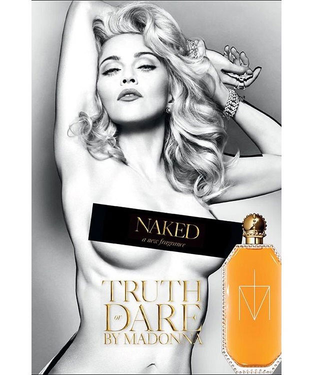 Madonna fica nua para divulgar novo perfume