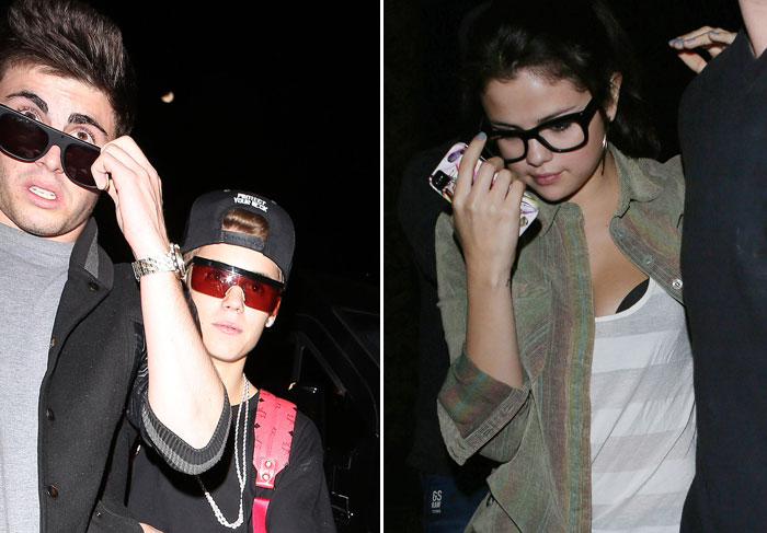 Justin Bieber janta com Selena Gomez como se nada tivesse acontecido