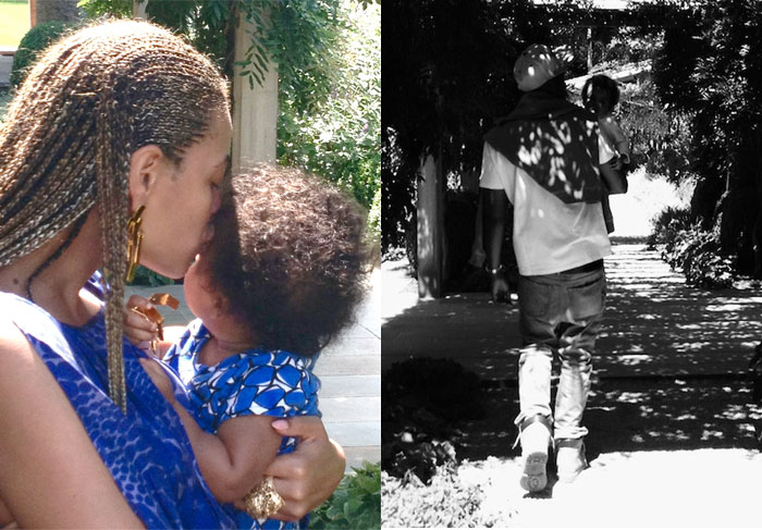 Beyoncé posta fotos da família na internet