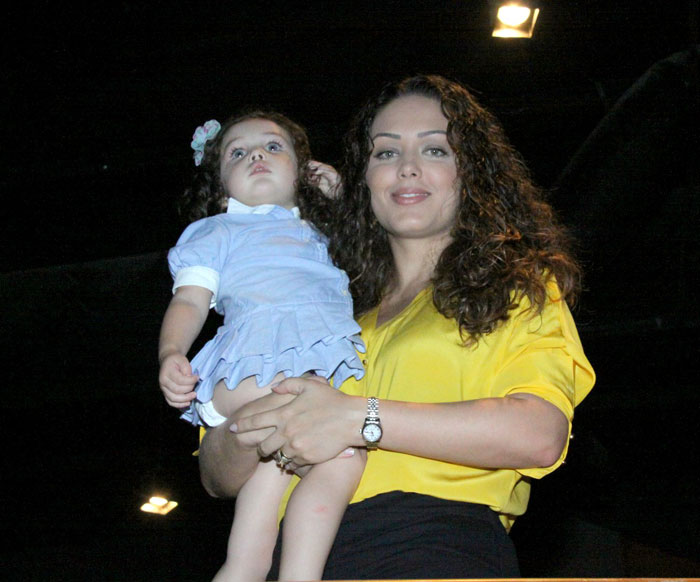 Tânia Mara e a filha, Maysa, de dois anos