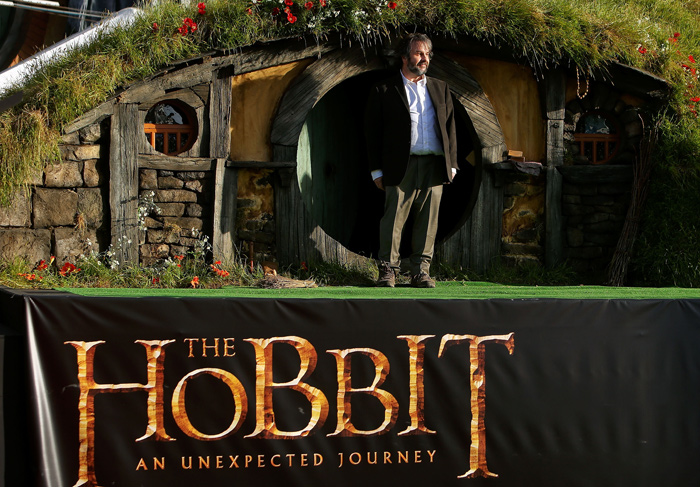 Première de O Hobbit atrai cem mil fãs a cinema de Wellington, Nova Zelândia
