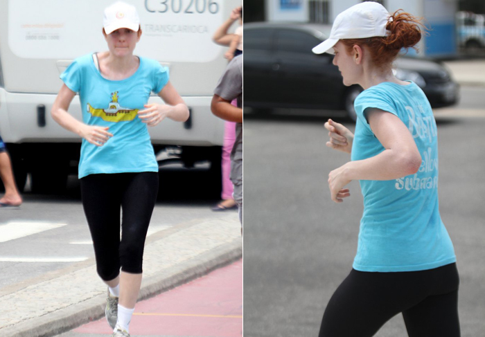 Maria Eduarda corre na orla de Ipanema