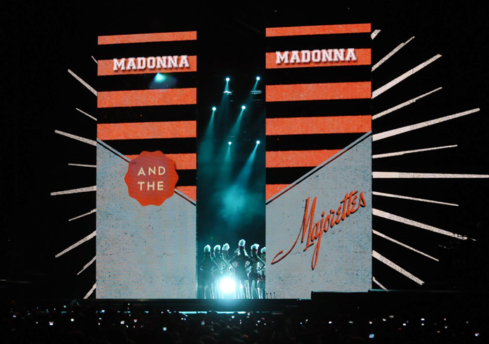 Momento do show de Madonna em São Paulo