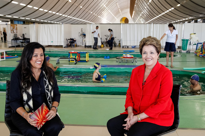 Regina Casé entrevista a presidenta Dilma Rousseff para o Esquenta!