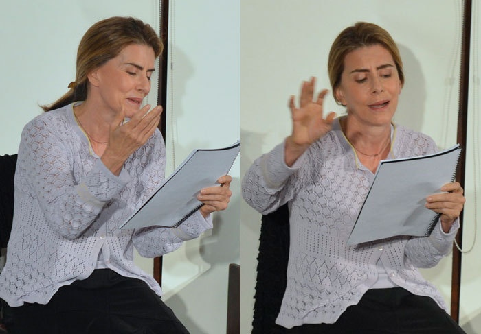 Maitê Proença participa de leitura de peça no Rio