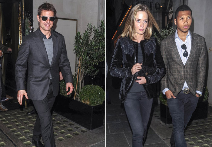  Tom Cruise janta com Emily Blunt 