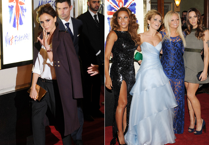Victoria Beckham se atrasa em estreia de musical das Spice Girls