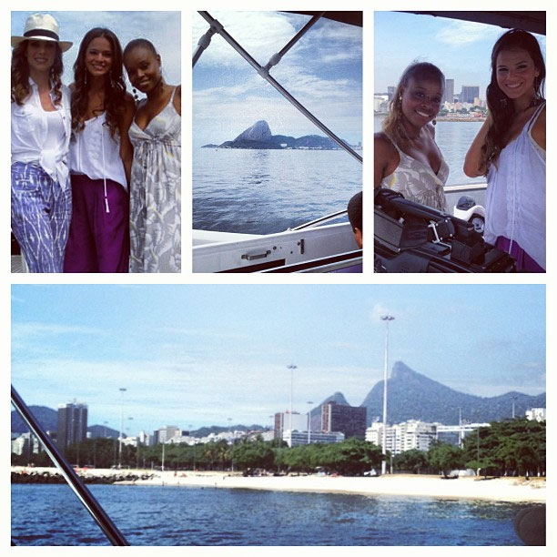 Bruna Marquezine e Roberta Rodrigues gravam Estrelas em iate