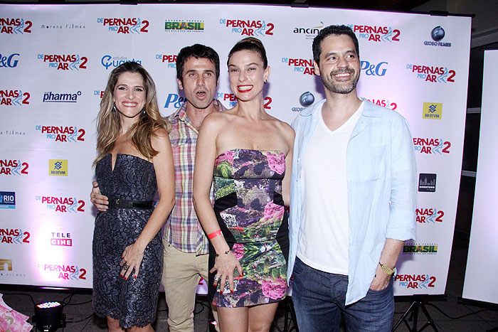 Ingrid Guimarães, Eriberto Leão, Maria Paula e Bruno Garcia