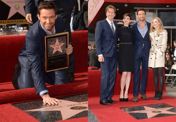  Hugh Jackman ganha estrela na Calçada da Fama de Hollywood