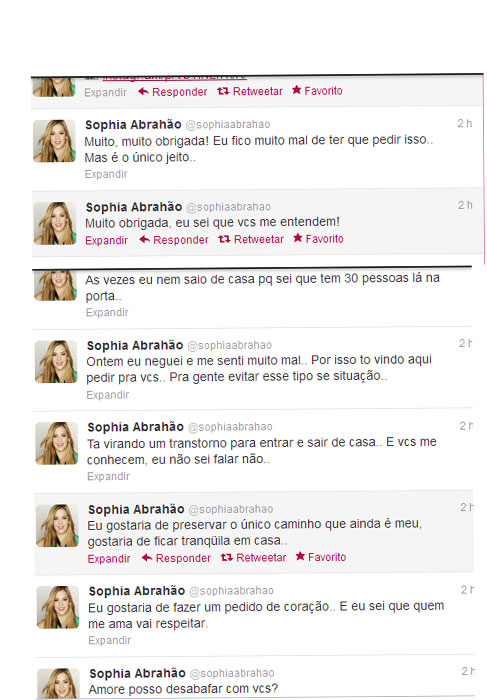 Sophia Abrahão pede que os fãs respeitem sua privacidade em casa