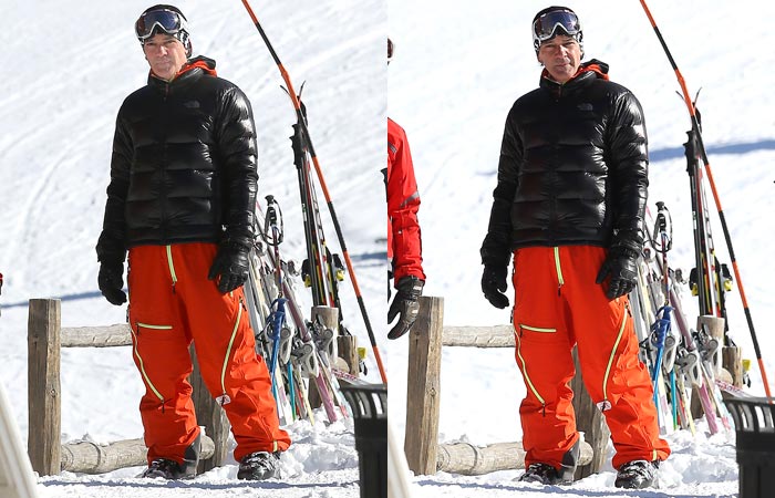Antonio Banderas mostra suas habilidades no esqui em Aspen