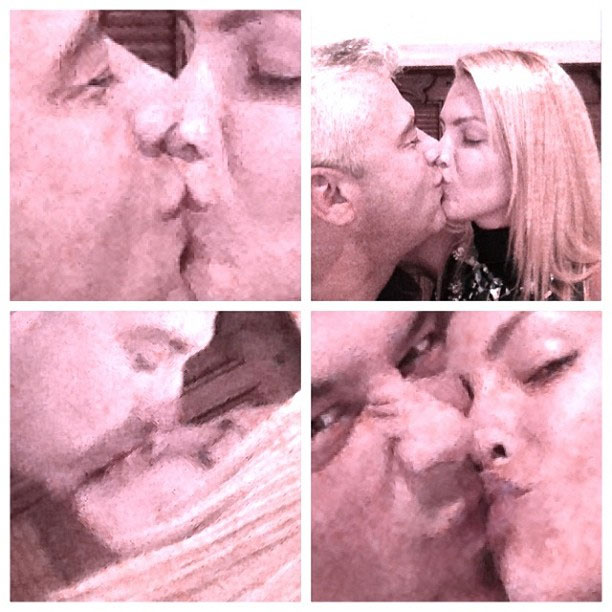 Só love! Ana Hickman e marido beijam muito em Dubai