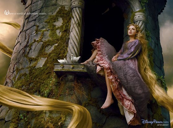 Taylor Swift posa de Rapunzel para Annie Leibovitz