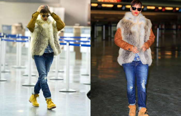 Nem aí pros ativistas, Rihanna chega a Nova York usando casaco de pele