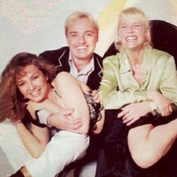 Gugu tira do baú foto antiga com Thalia e Xuxa