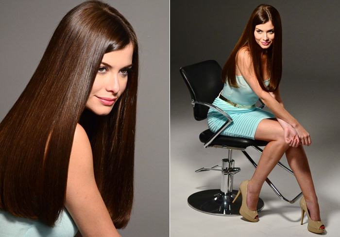 Alinne Moraes estrela campanha de produtos para cabelos