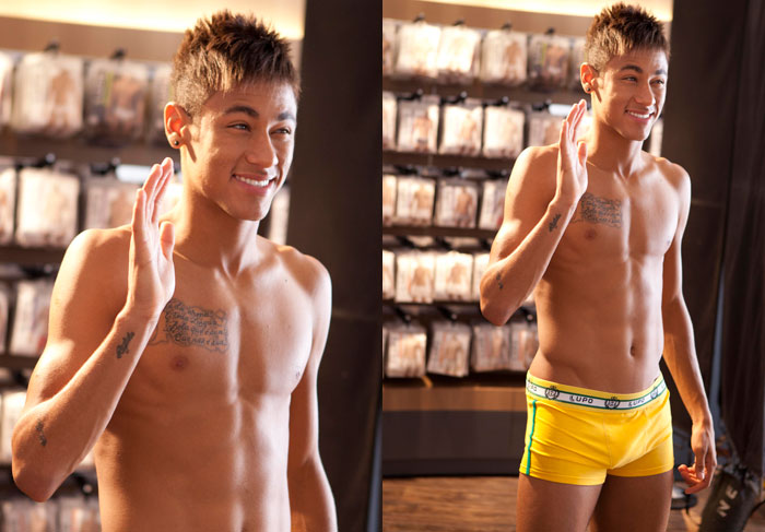 Neymar estrela campanha de coleção de cueca da Copa do Mundo