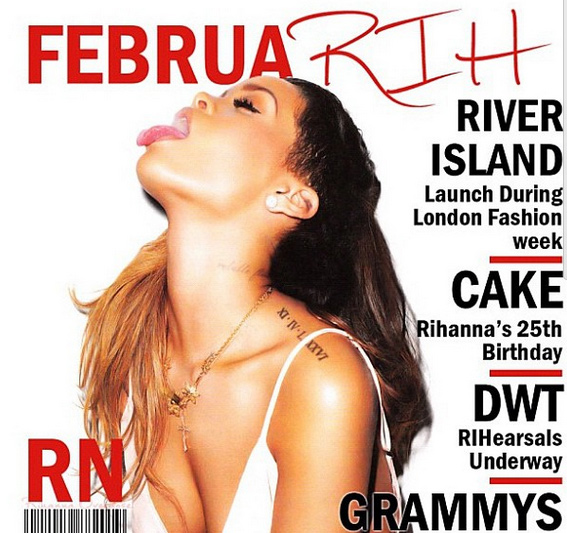 Rihanna mostra o dedo do meio em foto para revista