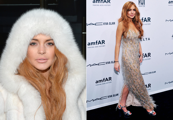 Lindsay Lohan vai à festa de gala, em grande estilo