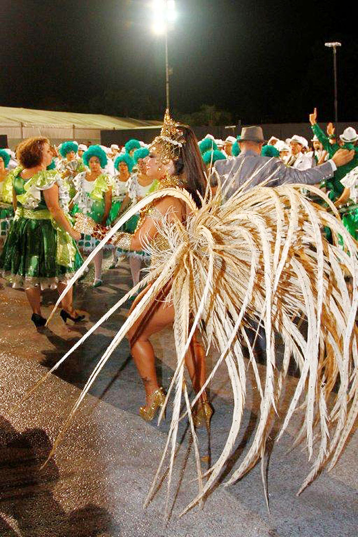 Viviane Araújo no desfile da Mancha Verde