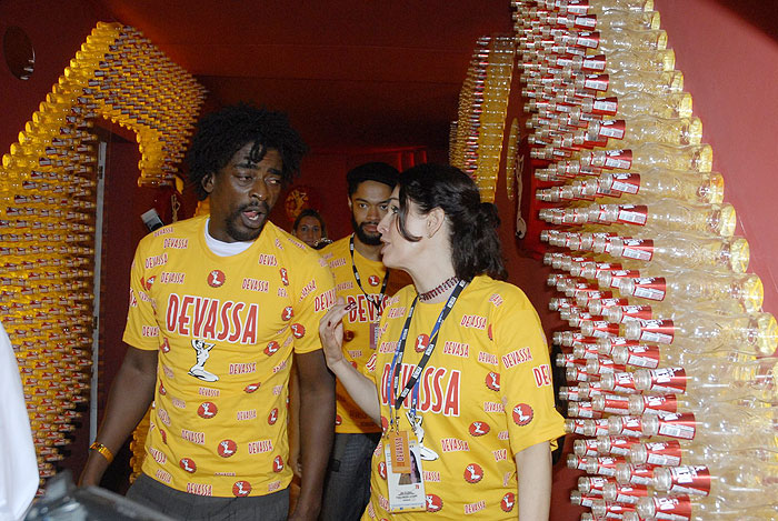 Seu Jorge e Paula Lavigne