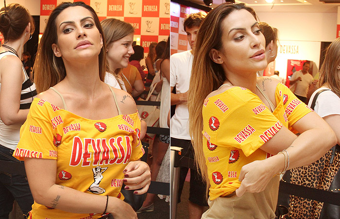 Cleo Pires garante kit para curtir desfile das Campeãs, no Rio