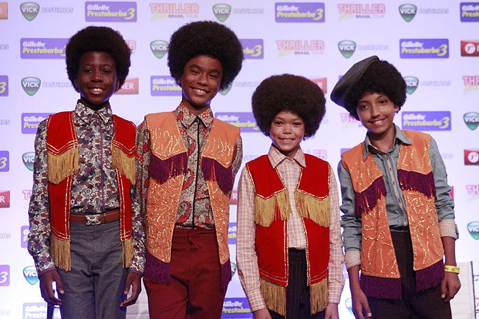 Elenco infantil que representará os Jackson 5, banda em que tudo começou