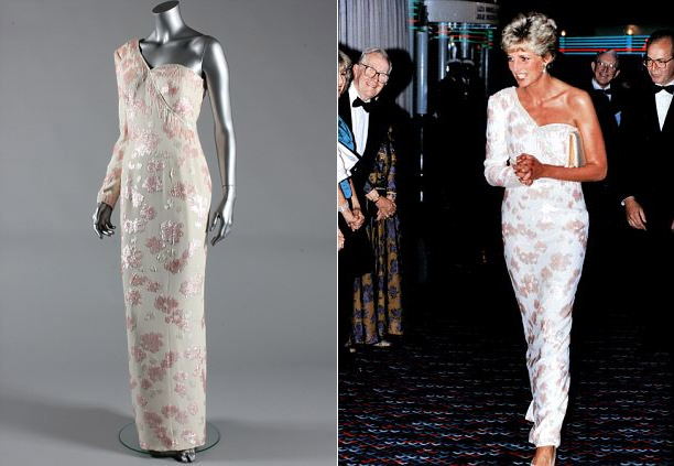 Dez vestidos de gala da Princesa Diana vão a leilão