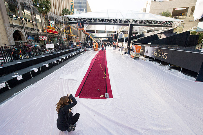 Veja fotos dos preparativos para a cerimônia de entrega do Oscar 2013