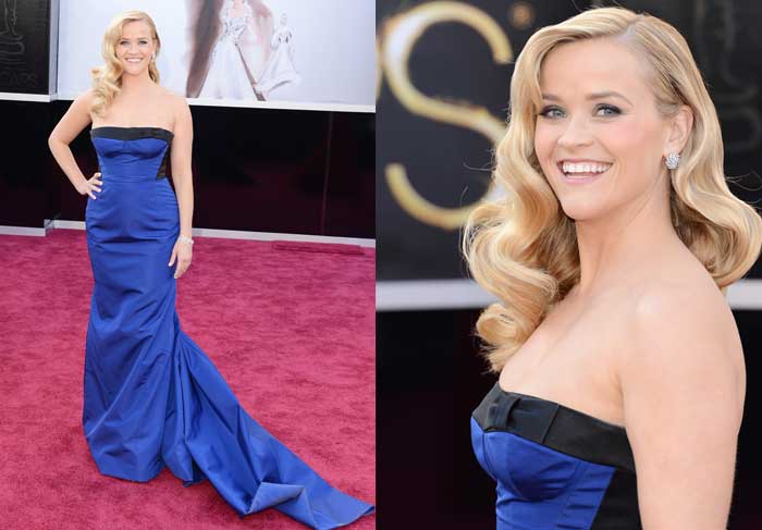 OSCAR 2013 - Reese Witherspoon usa vestido Louis Vuitton para ir à cerimônia do Oscar O Fuxico