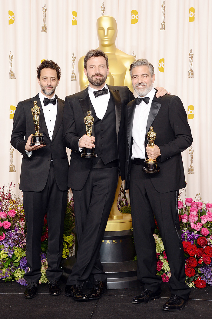  George Clooney, Grant Heslov e Ben Affleck - Oscar de Melhor Filme
