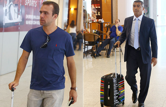 Roger Flores embarca sozinho em aeroporto carioca