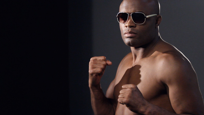 Anderson Silva fotografa para sua coleção de óculos