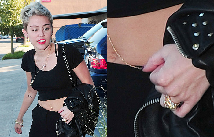 Miley Cyrus continua a usar anel de noivado, apesar de rumores de traição