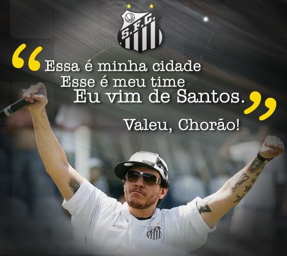 Time do Santos faz homenagem a Chorão