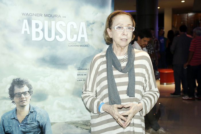 Fernanda Montenegro confere pré-estreia de Wagner Moura