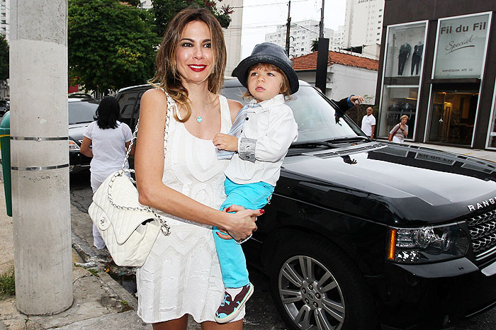 Luciana Gimenez e o filho, Lorenzo Gabriel