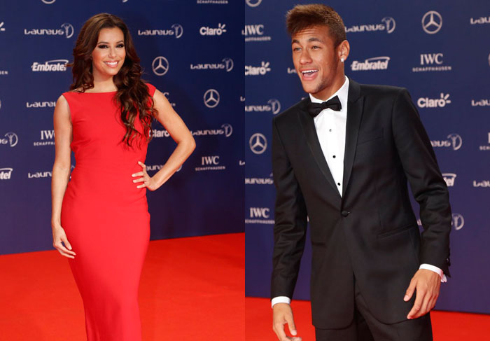 Neymar e Eva Longoria prestigiam o Laureus World Sports Awards 2013