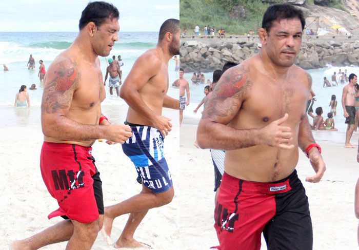 Prestes a estrear 2ª edição do Ultimate Fighter, Minotauro corre na praia