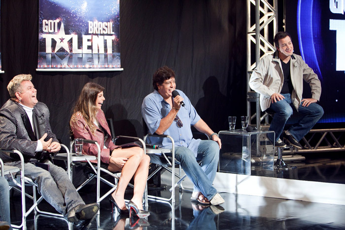 Rafael Cortez e jurados se preparam para a estreia do Got Talent