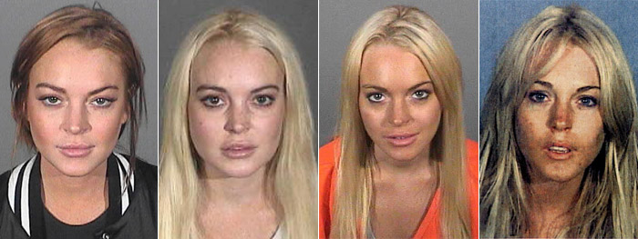 Lindsay Lohan é novamente fichada pela polícia